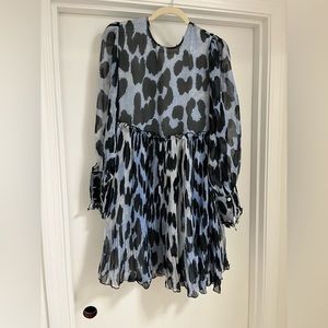 Ganni leopard shift dress